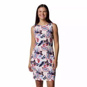 Women's Columbia Chill River UPF 50 Active Sheath Dress Color: White Pasteled